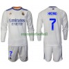 Maillot à Manches Longues Real Madrid Hazard 7 Domicile 2021-22 Pour Enfant